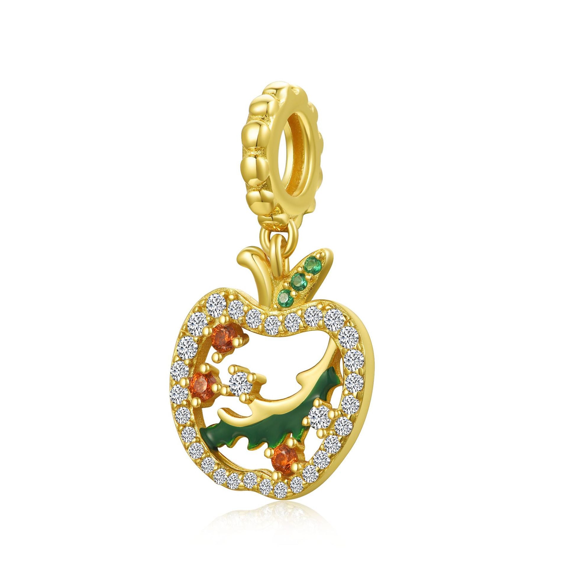 Sterling Silver Christmas Colorful Gemstone Charms