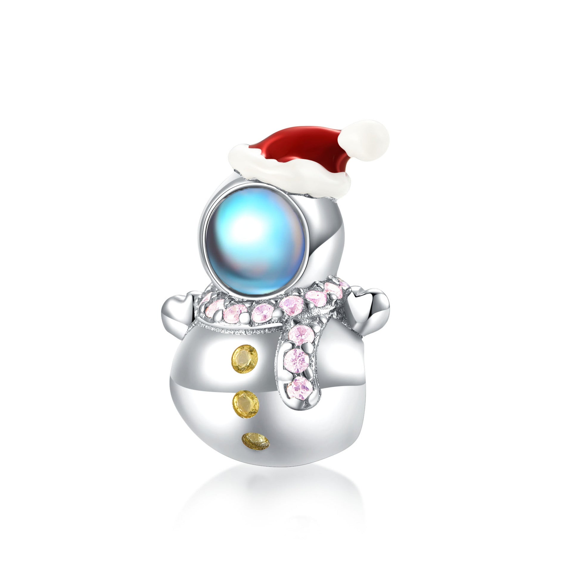 Sterling Silver Christmas Colorful Gemstone Charms