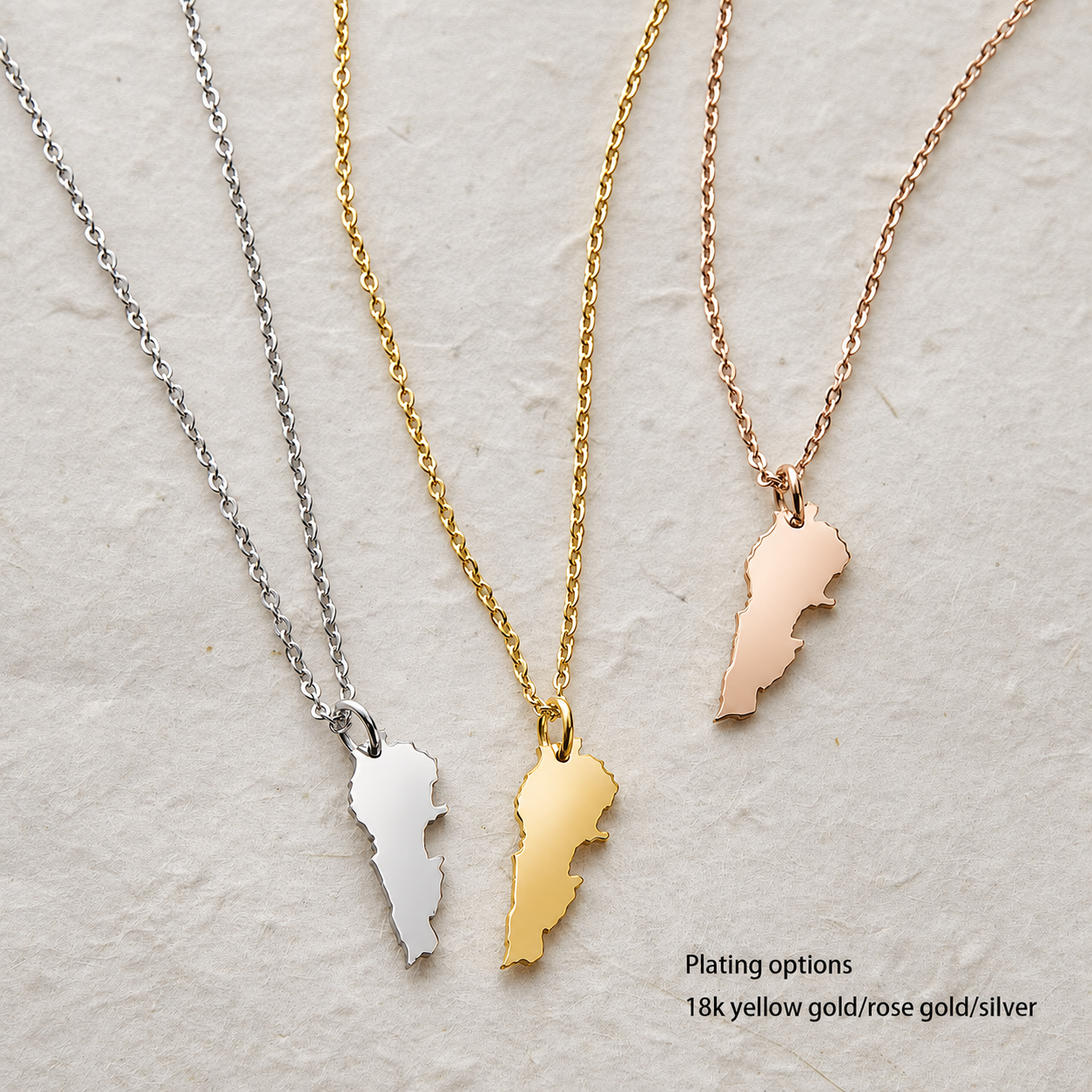 Custom Design Laser-Cut Stainless Steel Necklace
