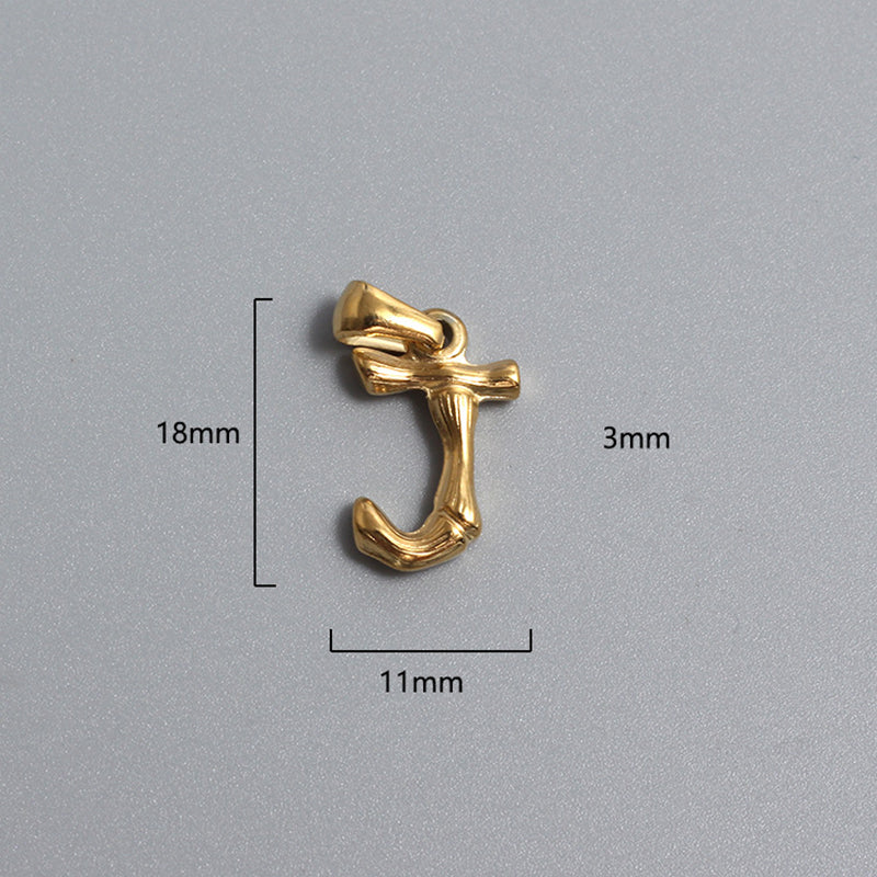 Custom Stainless Steel Alphabet Charms A-M