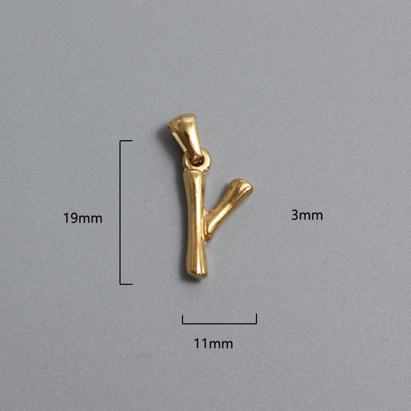 Custom Stainless Steel Alphabet Charms A-M