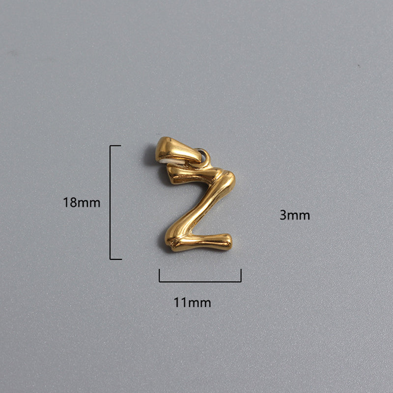 Custom Stainless Steel Alphabet Charms A-M