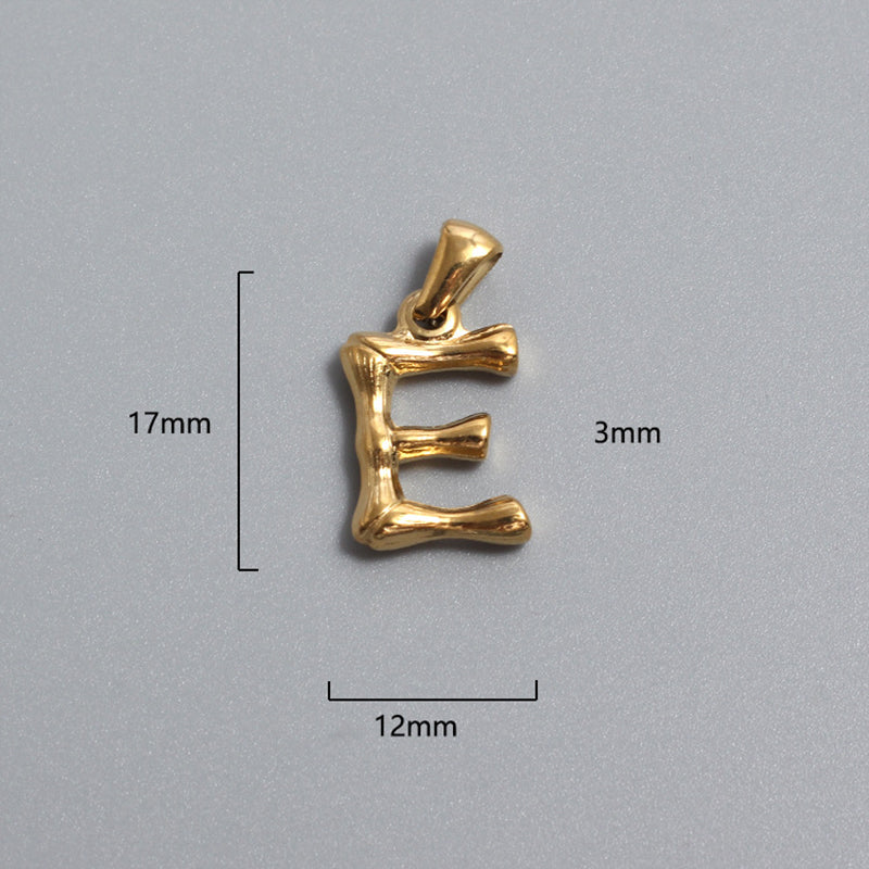 Custom Stainless Steel Alphabet Charms A-M