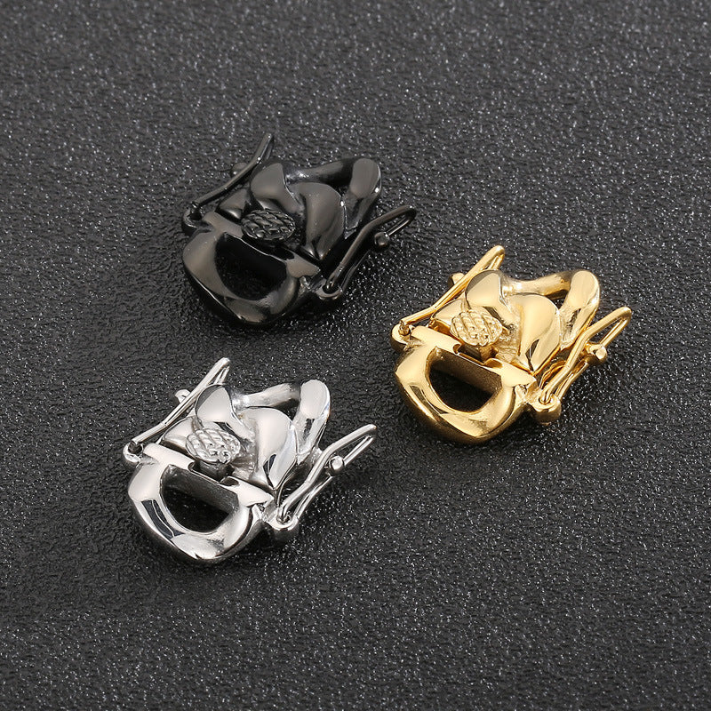 Stainless Steel Box Clasp With Safety Latch