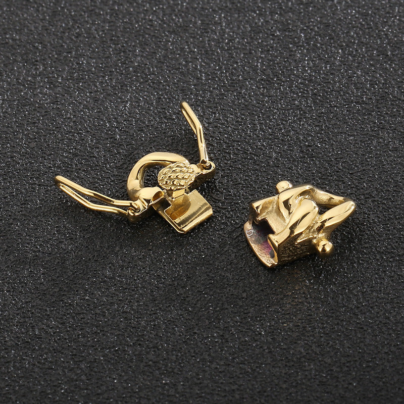 Stainless Steel Box Clasp With Safety Latch