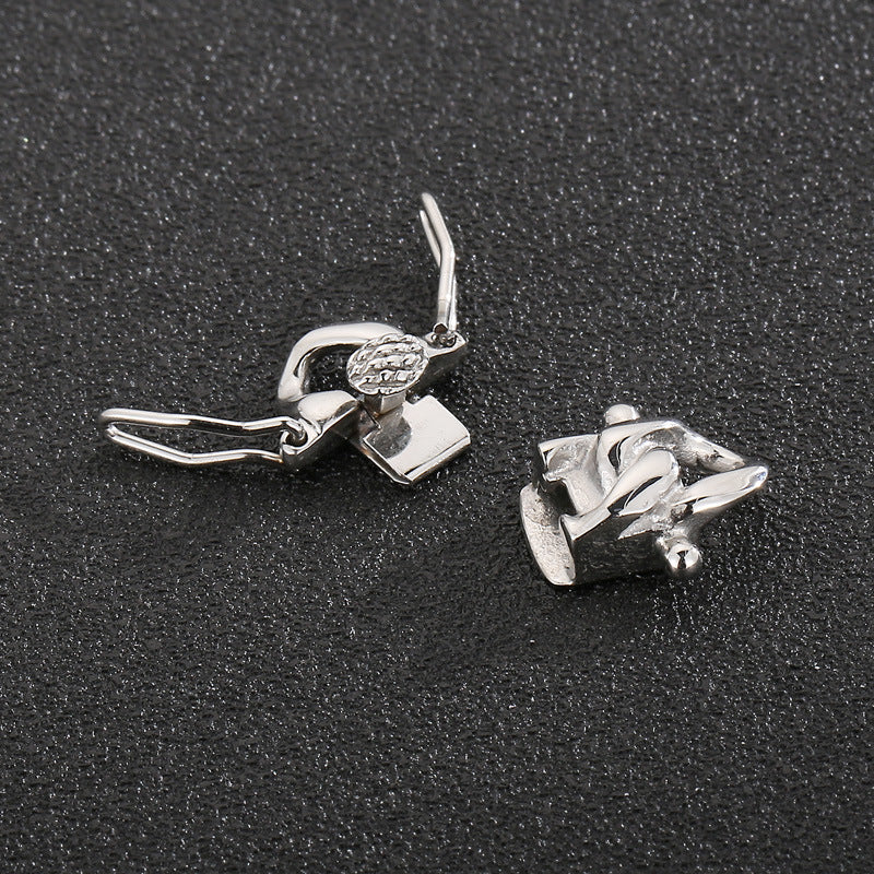 Stainless Steel Box Clasp With Safety Latch