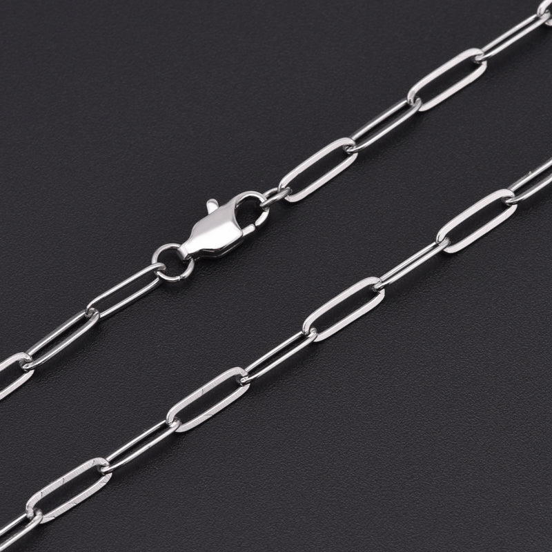 Titanium Stainless Steel  Chain Necklace 3.3*10mm