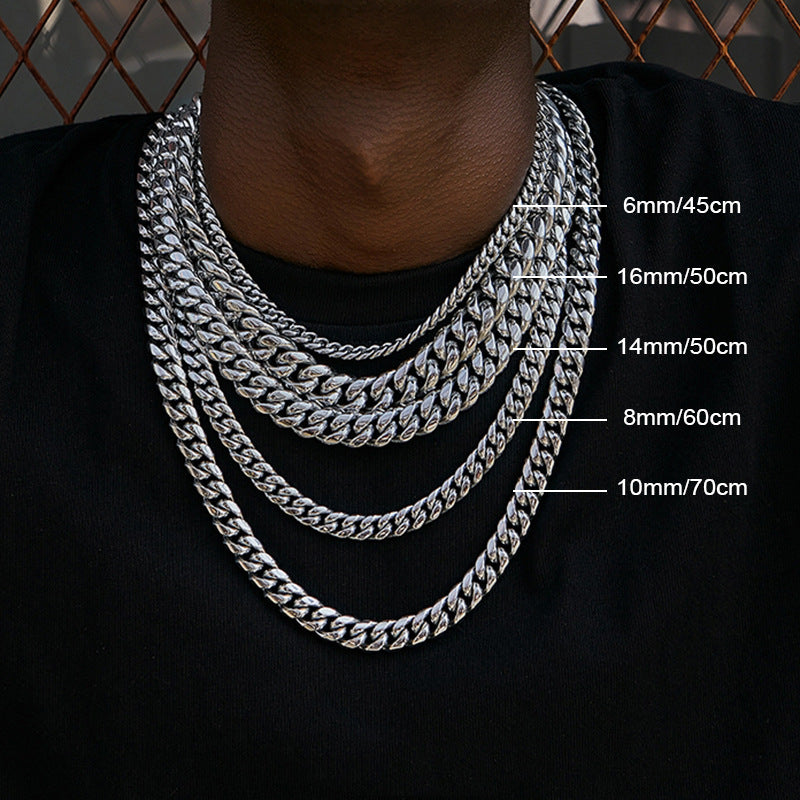 11mm Cuban Link Chain Necklace For Men / Statement Collective